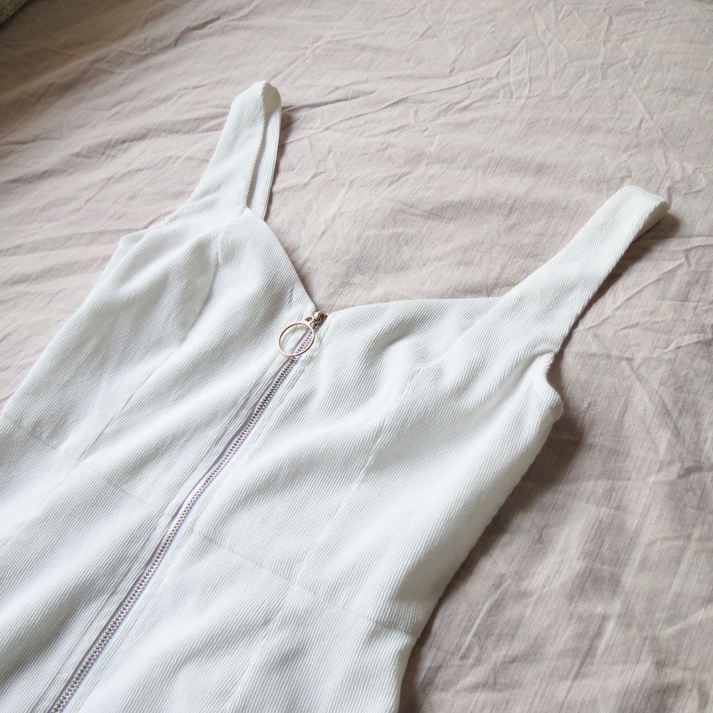 Keep It to Yourself Corduroy Zip Dress